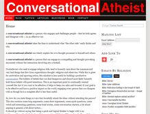 Tablet Screenshot of conversationalatheist.com